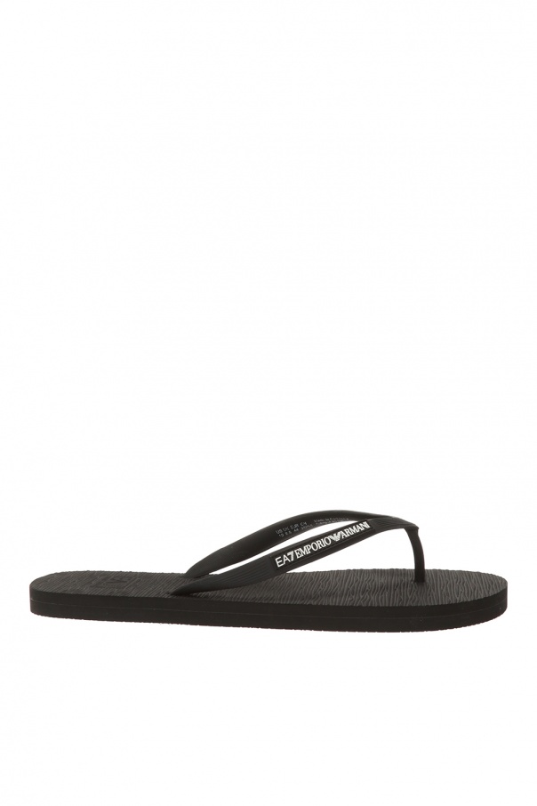 Mens armani flip flops sale best sale